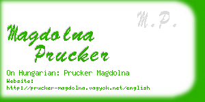 magdolna prucker business card